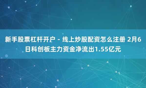 新手股票杠杆开户 - 线上炒股配资怎么注册 2月6日科创板主力资金净流出1.55亿元