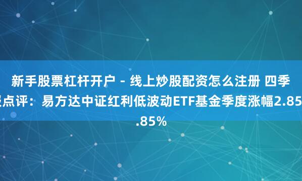 新手股票杠杆开户 - 线上炒股配资怎么注册 四季报点评：易方达中证红利低波动ETF基金季度涨幅2.85%