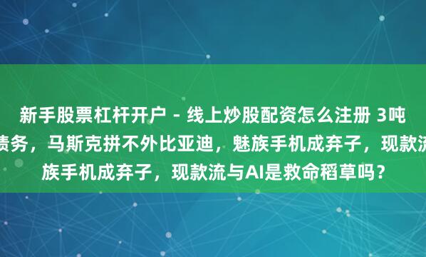 新手股票杠杆开户 - 线上炒股配资怎么注册 3吨黄金抵不了2.5亿元债务，马斯克拼不外比亚迪，魅族手机成弃子，现款流与AI是救命稻草吗？