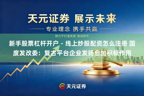 新手股票杠杆开户 - 线上炒股配资怎么注册 国度发改委：复古平台企业发扬愈加积极作用